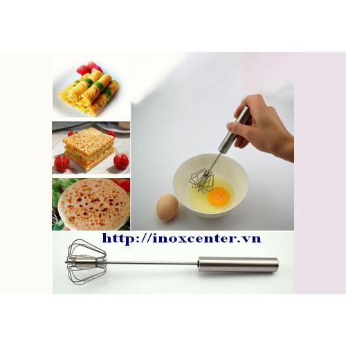 Cây khuấy tạo bọt cà phê, sữa, đánh trứng inox