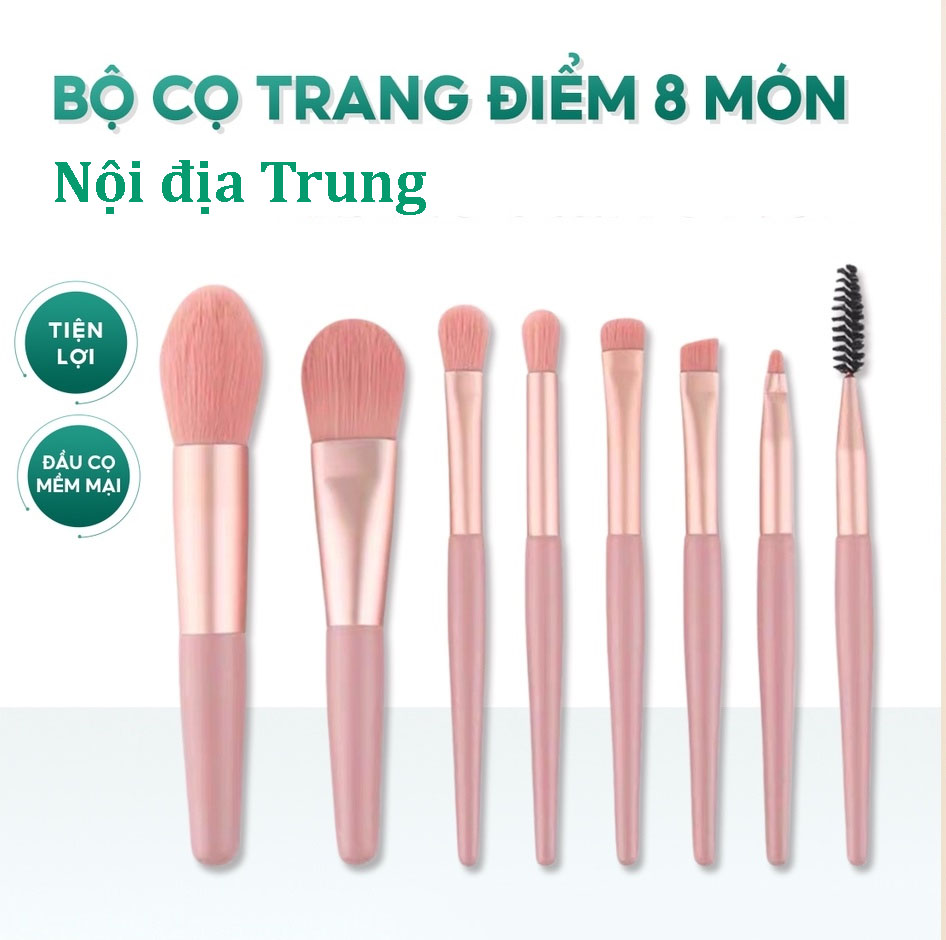Set 8 cây cọ trang điểm Nội địa Trung