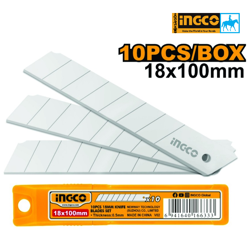 Hộp 10 lưỡi dao rọc giấy tolsen 30011 - 30011