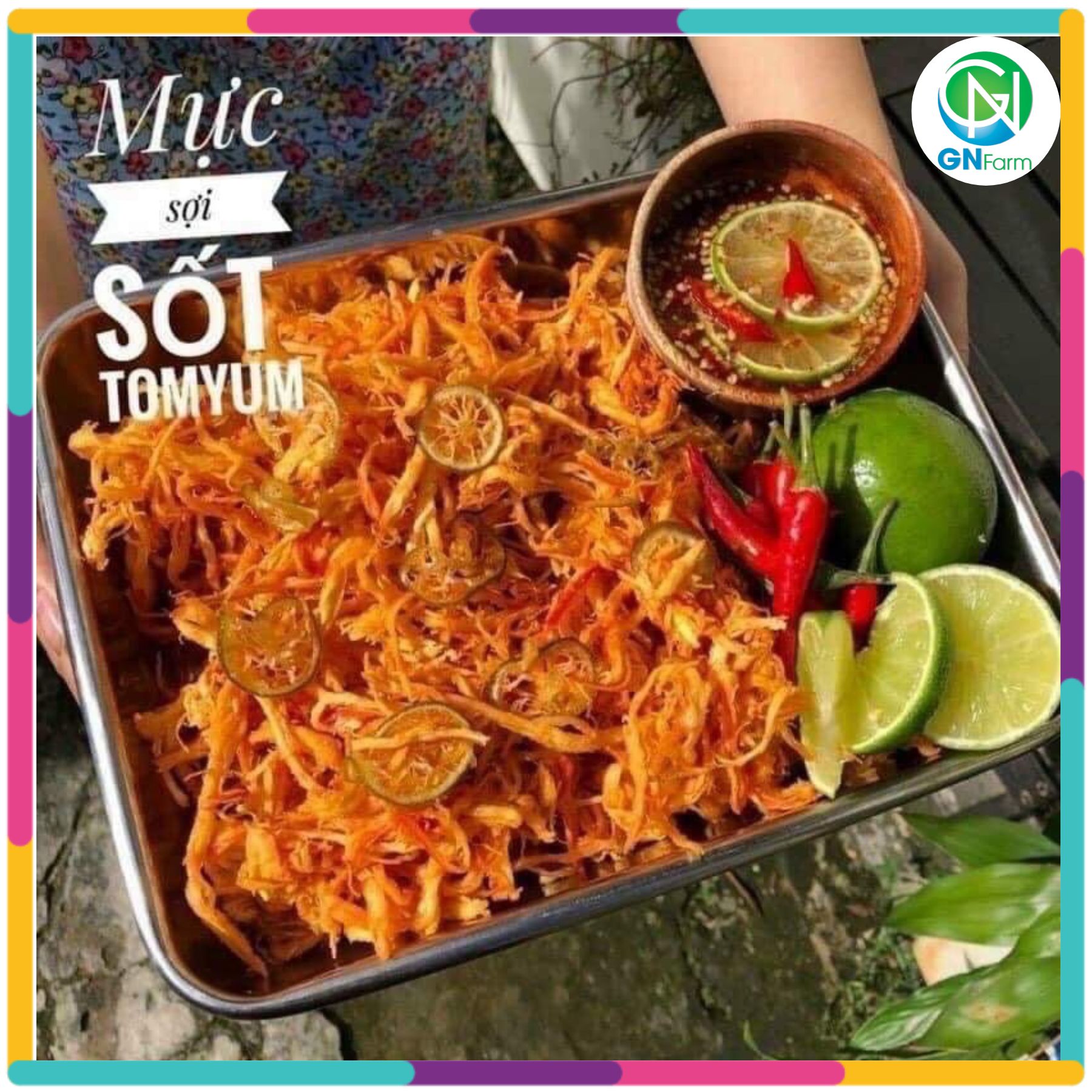 Mực xé sợi sốt thái tomyum cay siêu ngon loại đặc biệt - hộp 250g