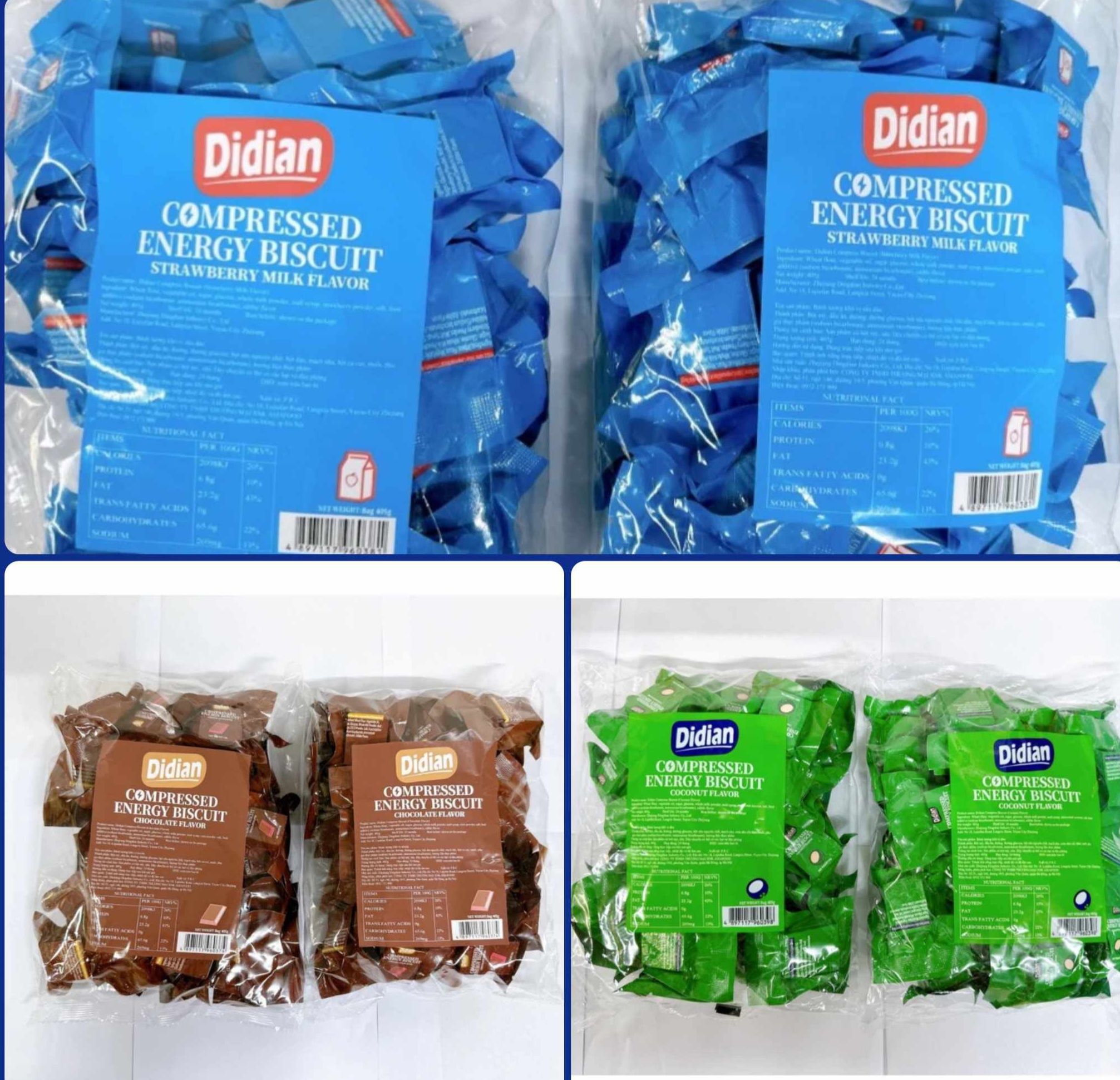 Lương khô didian gói 405g các vị lương khô mini hàng mới, ngon