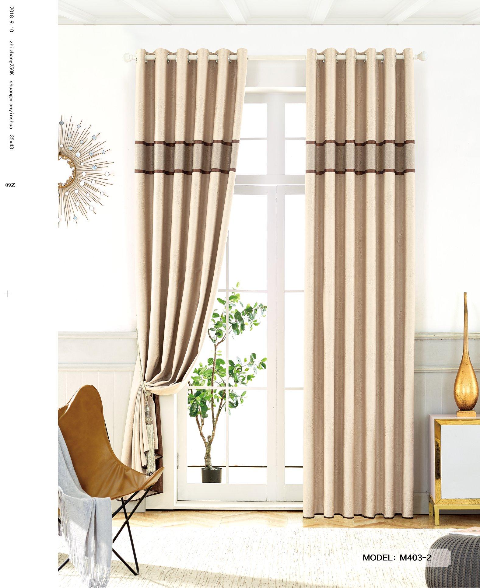 [HCM]Rèm Cửa Chống Nắng Giảm Nhiệt Cách Âm Trơn HQ - Hoàng Yên - Tuỳ chọn kích thước từ 150cm đến 350cm - Mẫu 403-2 (Nâu) - Kiểu may Khoen Ore - Nhiều Màu Để chọn - Vải dày mịn và đẹp - Có may theo kích thước yêu cầu