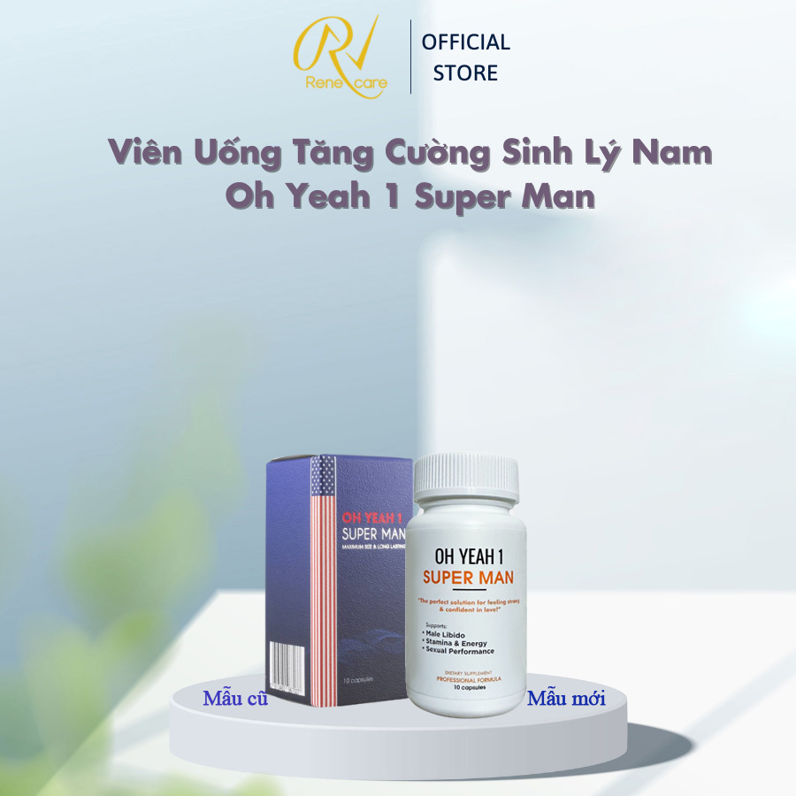 Tăng cường sinh lý Nam Oh Yeah 1 Super Man USA Hộp 10 viên[Giải pháp giúp tăng sinh lực phái mạnh] [Che tên sản phẩm, giao hàng kín đáo]