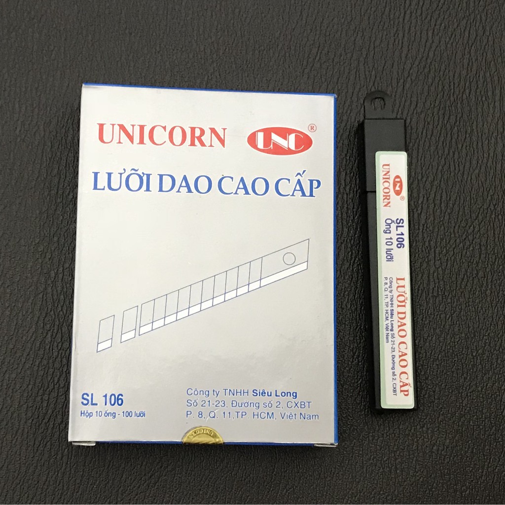 Lưỡi dao Unicorn SL106 (10 Hộp nhỏ 100 lưỡi) LD-00001