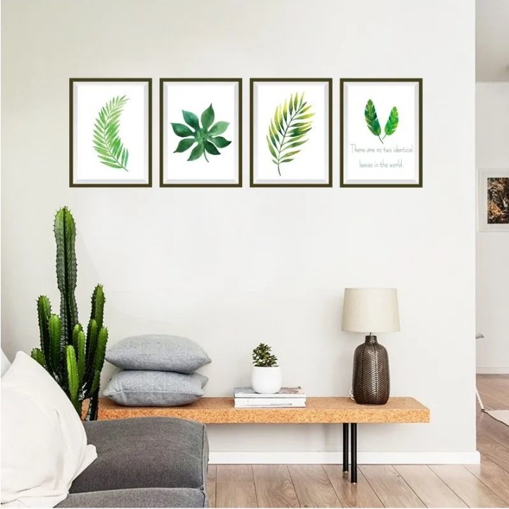 Decal dán tường Sticker Tranh Dán Tường - Khung Tranh -SK7132- Decal dán tường cây xanh ,Decal dán tường hoa lá