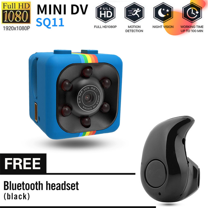 [Với tai nghe Bluetooth S530 miễn phí]Camera mini vkcool SQ11 960P, máy quay phim nhỏ cảm biến nhìn đêm, máy quay video siêu nhỏ DVR DV Máy ghi hình chuyển động máy quay góc rộng dễ cài đặt