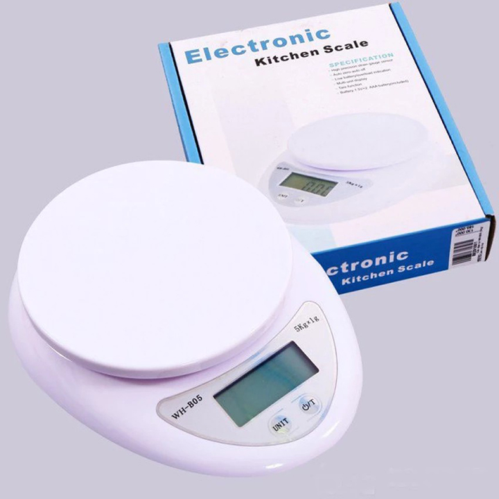 Cân tiểu ly điện tử nhà bếp định lượng từ 1g - 5kg kèm pin siêu tiện lợi dùng làm bánh cân thực phẩm chính xác cao để bàn  bst007859