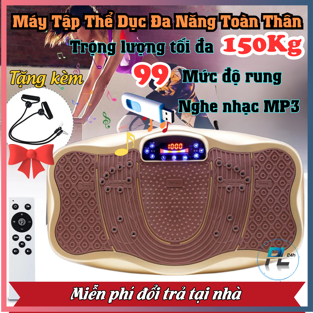 Máy Rung Lắc Toàn Thân Máy Rung Gỉam Béo 99 Cấp Độ Rung Kết Hợp Nhạc MP3 Giúp Bạn Tập Thể Dục Ở Nhà Đơn Giản Và Hiệu Qủa