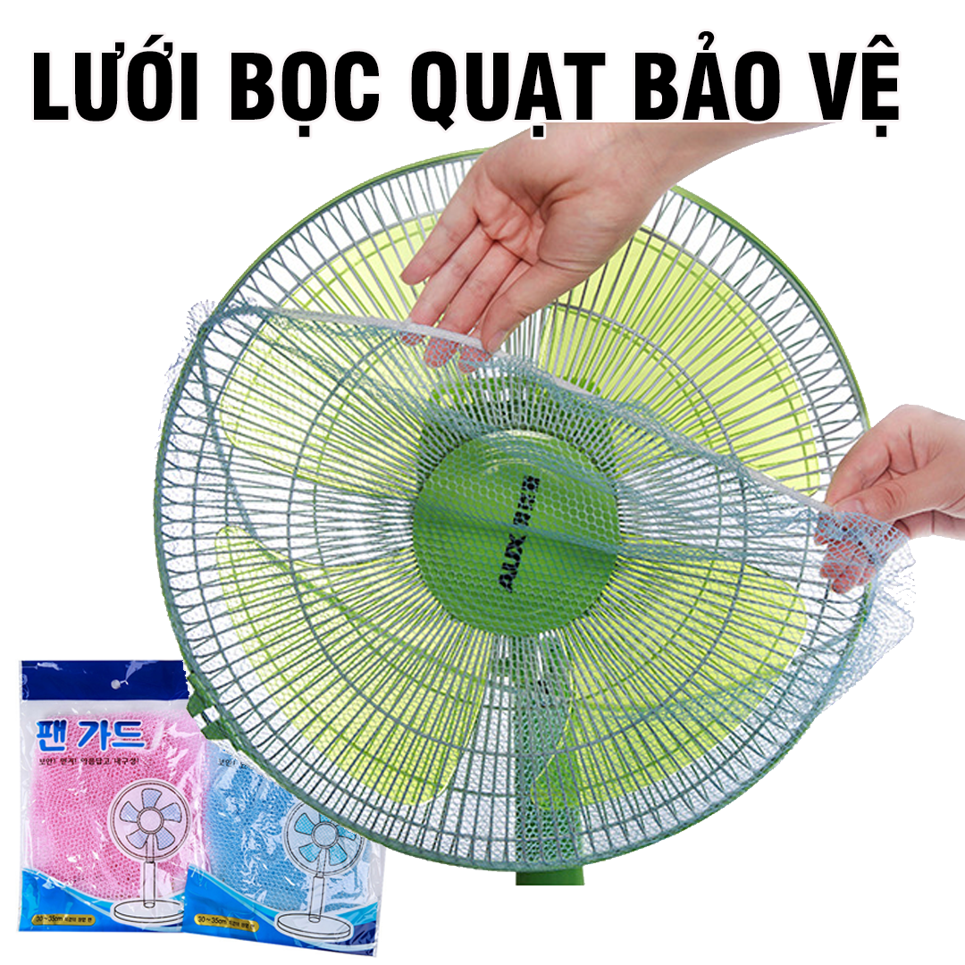Lưới bọc lồng quạt an toàn cho bé đường kính quạt từ 30 - 35cm