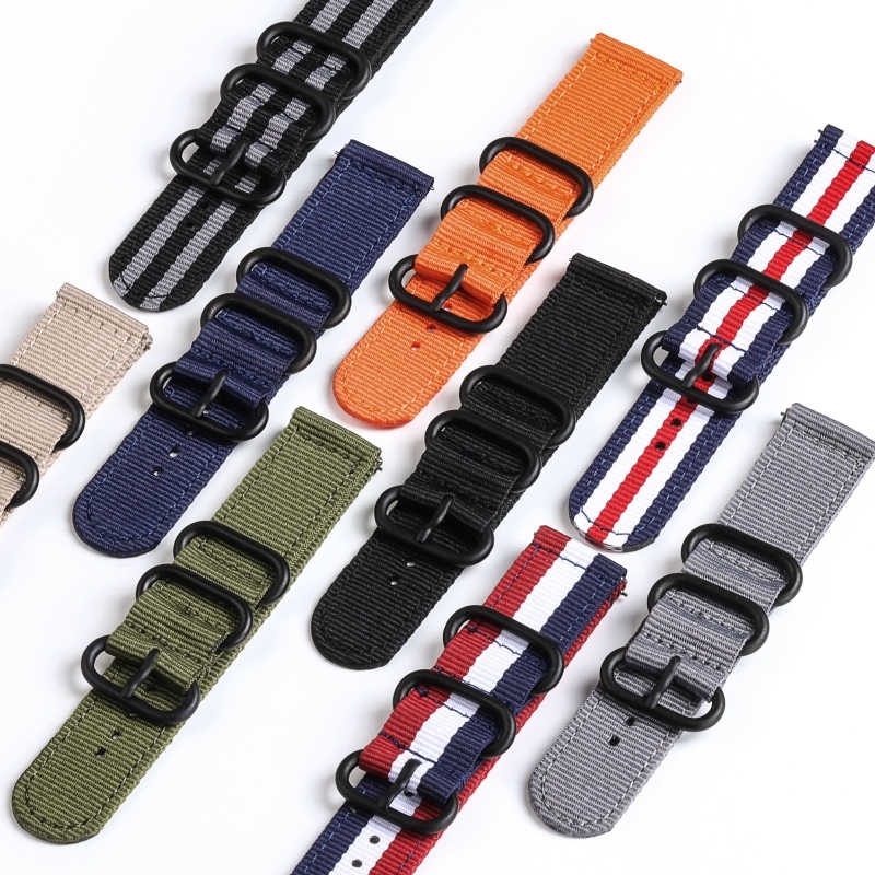 18mm 24mm 22mm 20mm Woven Strap for Galaxy Release Fabric Band Bracelet