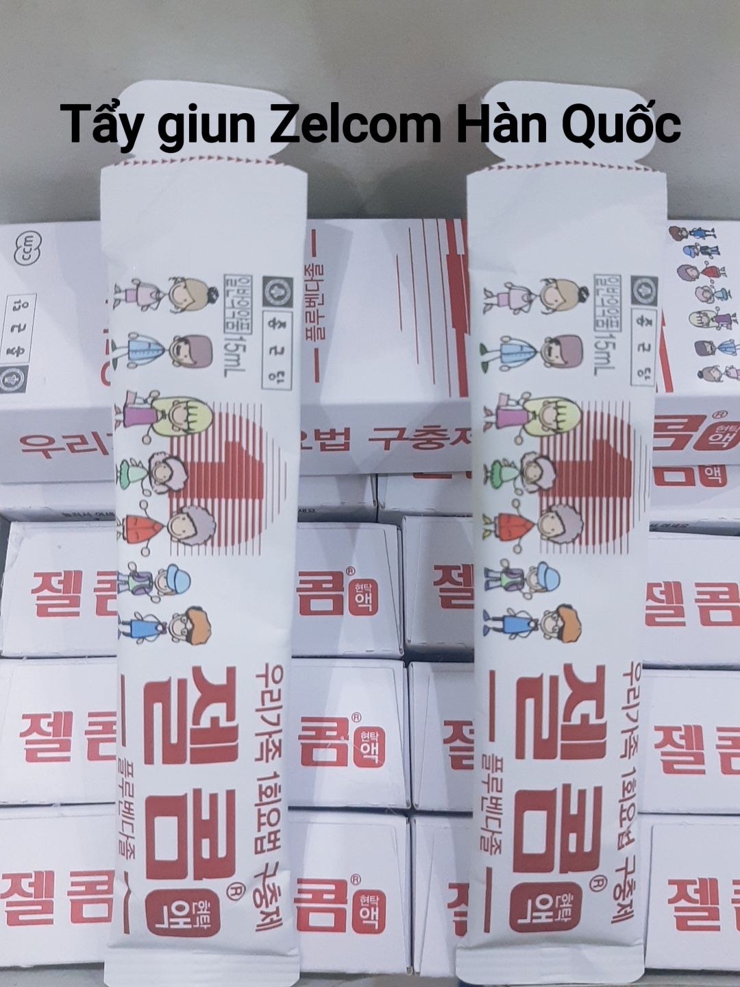Tẩy Giun Zelcom Hàn Quốc Siro dễ uống cho gia đình và bé trên 2 tuổi