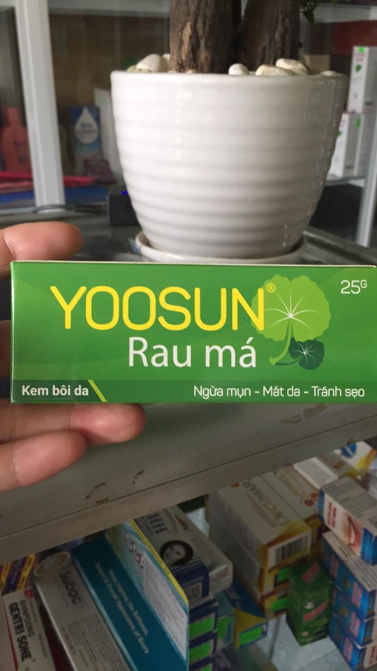 kem yoosun rau má ngừa mụn mát da liền sẹo