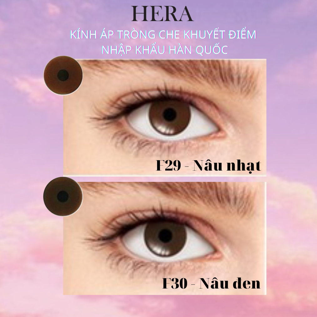 Lens Thẩm Mỹ Kính Áp Tròng Che Khuyết Điểm Cho Mắt Hỏng, Cườm, Đục Thủy Tinh Thể, Kéo Mây - Hera Lens