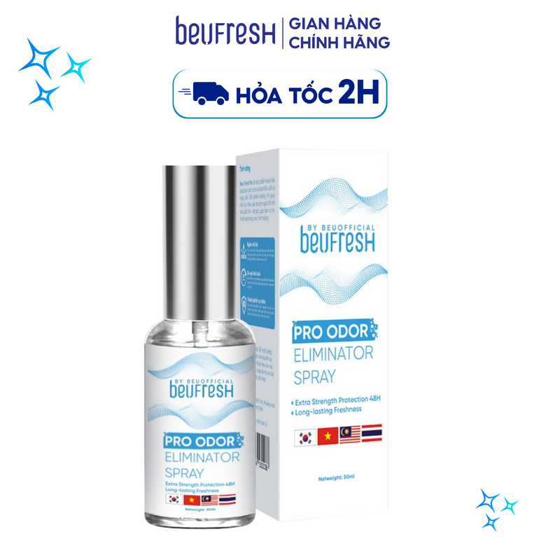 Xịt khử mùi ngăn mồ hôi toàn thân BEUFRESH 5ml