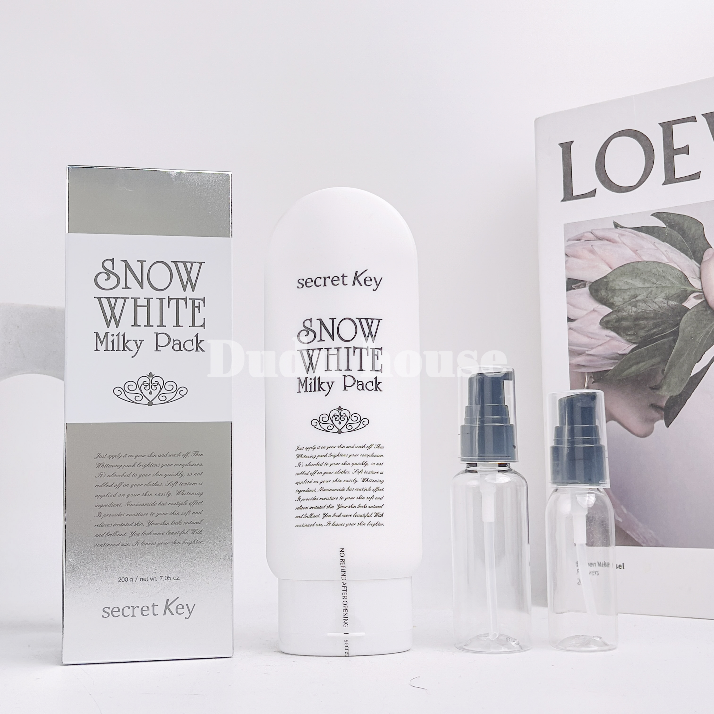 Kem ủ trắng secret key snow white milky pack 200ml - duduhouse