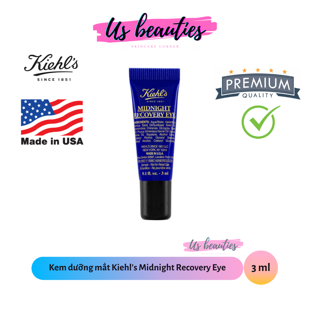 Kem Dưỡng Mắt K.I.E.H.L.S Midnight Recovery Eye 3Ml | Lazada.Vn