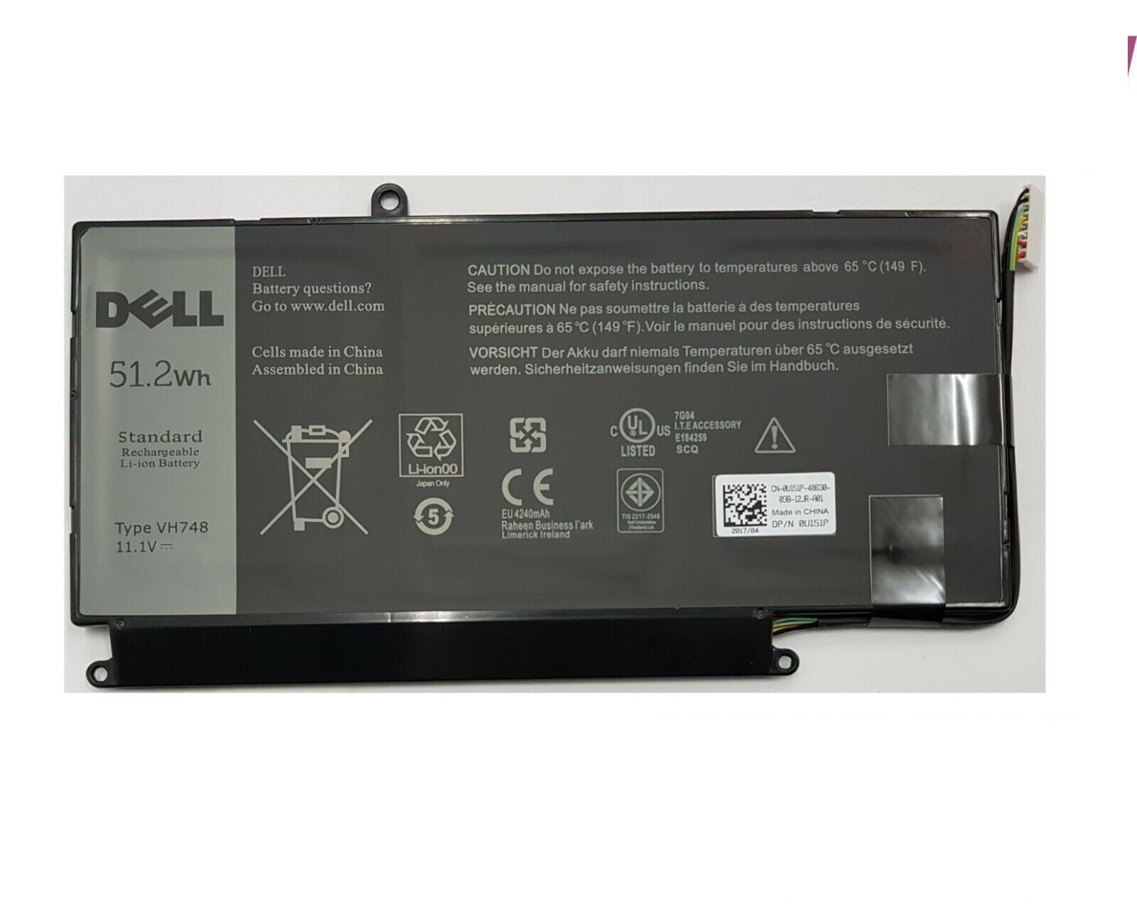 Pin Laptop Dell Vostro 5480, 14-5480, V5480D - Battery Zin