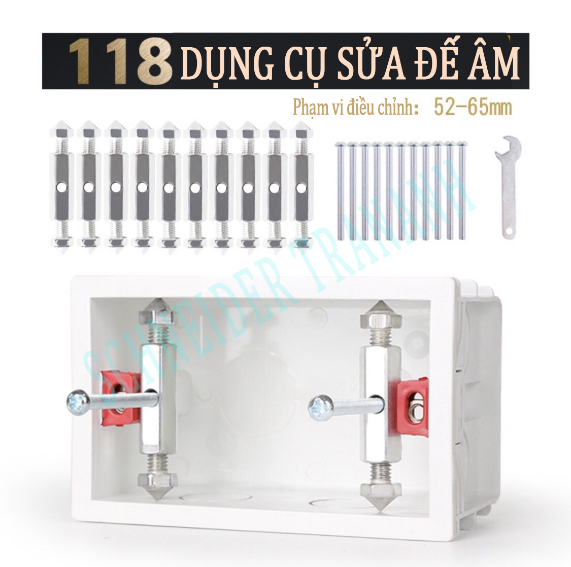 [10 chiếc] Dụng cụ sửa đế âm vỡ CNBV hình chữ nhật