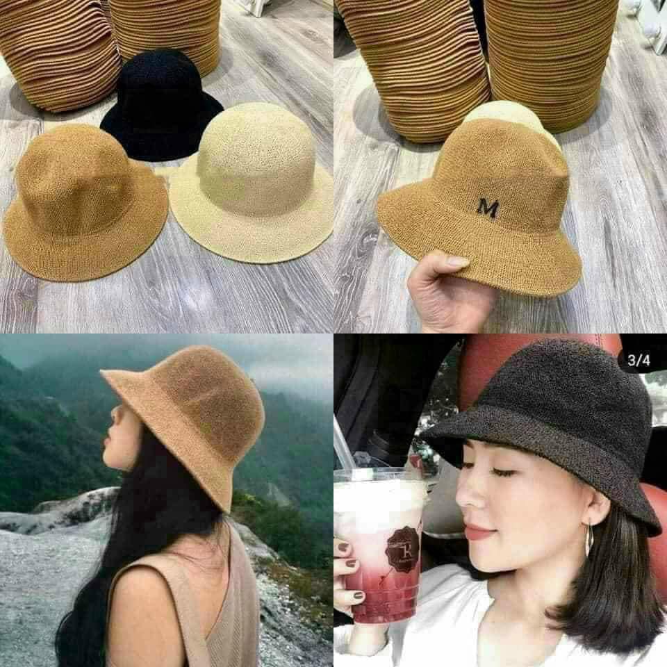 Mũ Cói Chữ M đi biển sang chảnh siêu đẹp