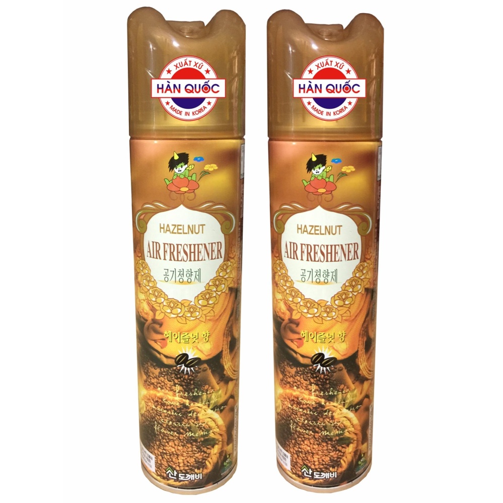 Bộ 2 Chai Xịt Thơm Phòng Ngủ Khử Mùi Hôi Mốc Sandokaebi Korea 370ml KL324