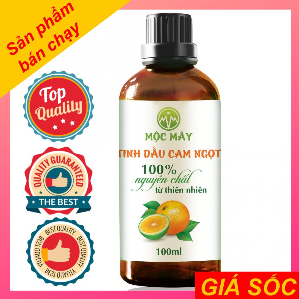 TINH DẦU CAM NGỌT CHAI LỚN 100ML  MỘC MÂY - TINH DẦU NGUYÊN CHẤT TỪ THIÊN NHIÊN XÔNG PHÒNG, THƠM PHÒNG, THƯ GIẢN, ĐUỔI MUỖI