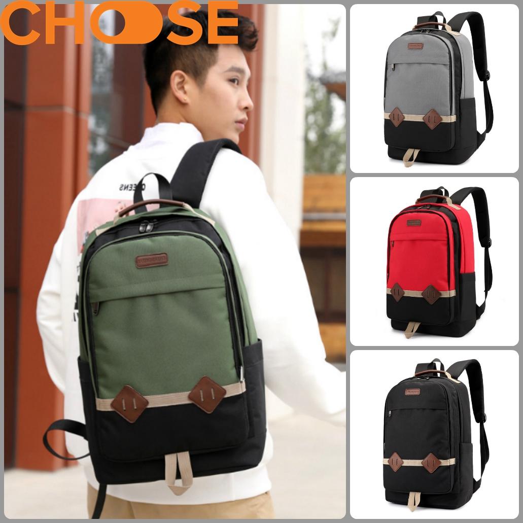 [HCM]Balo Nam Cặp Balo Học Sinh Sinh Viên Balo Unisex Balo Vải Nam Balo Nam Thời Trang Cao Cấp NB0214