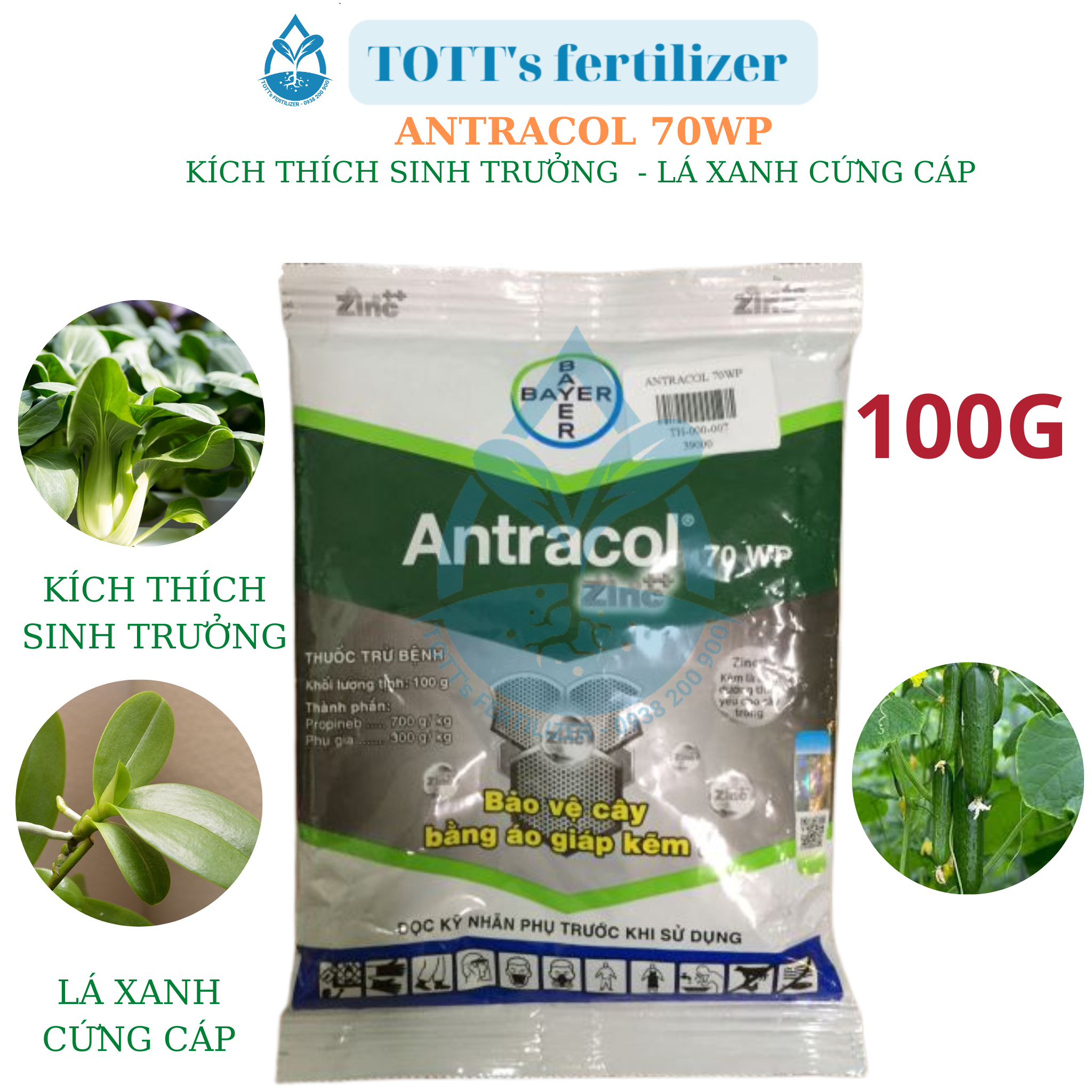 Thuốc trừ bệnh cây trồng antracol