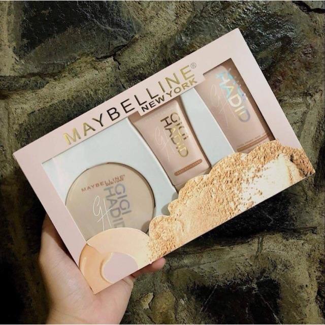 [HCM]Bộ trang điểm Maybelline Mỹ 3 món hồng