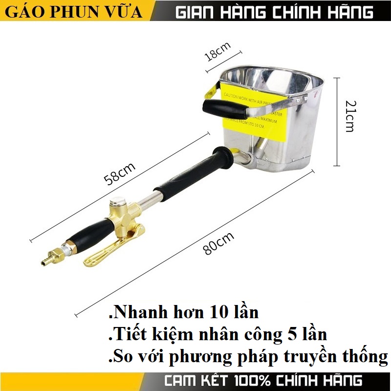 Gáo phun vữa xây dựng