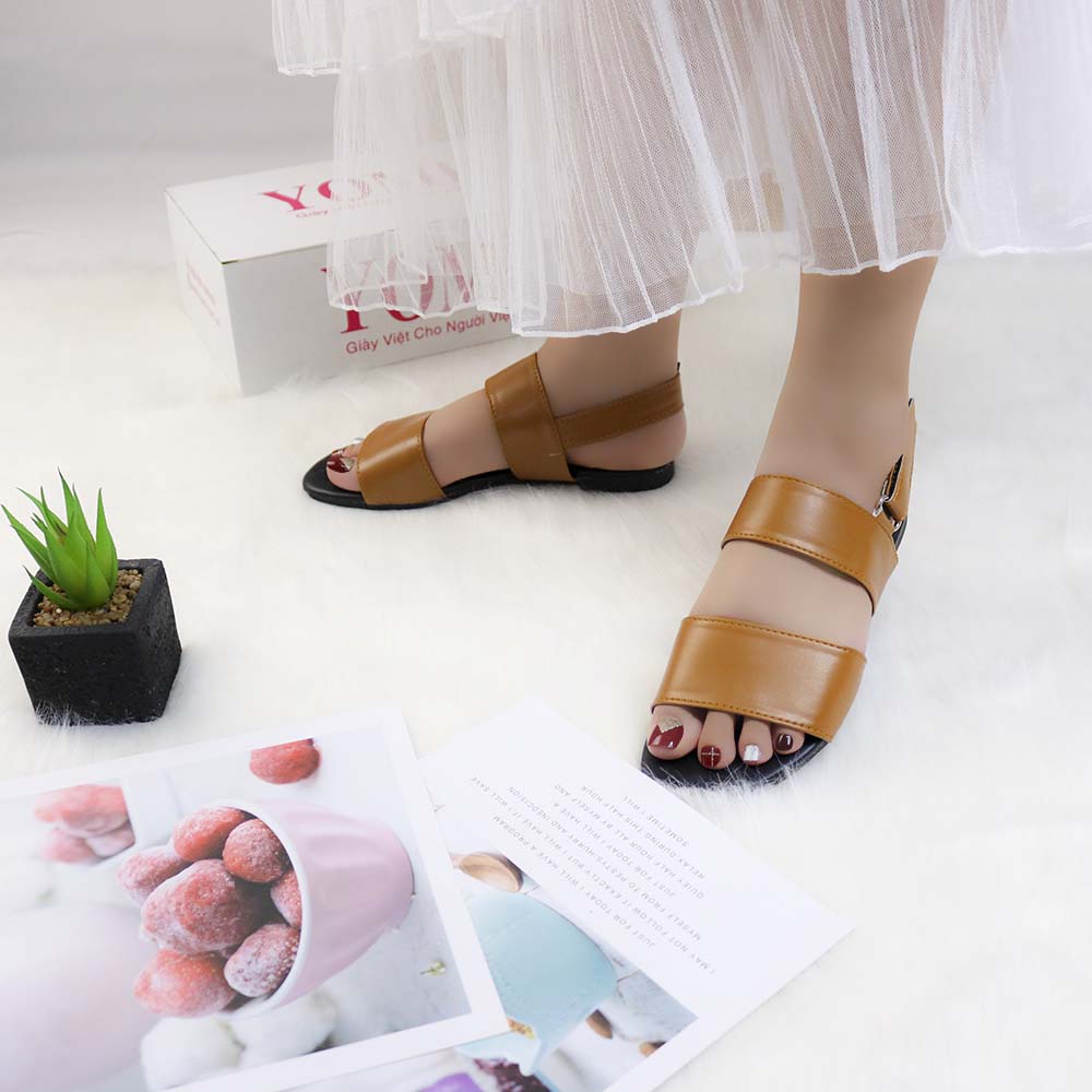 SANDAL BỆT NỮ HAI QUAI NGANG HẬU SAU