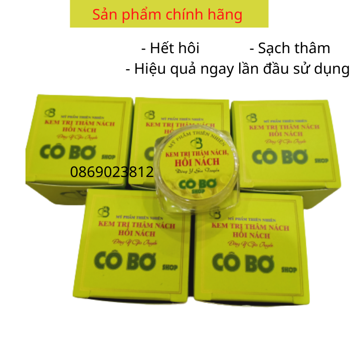Combo 6 lọ kem khử hôi nách , thâm nách Cô Bơ giá siêu tiết kiệm