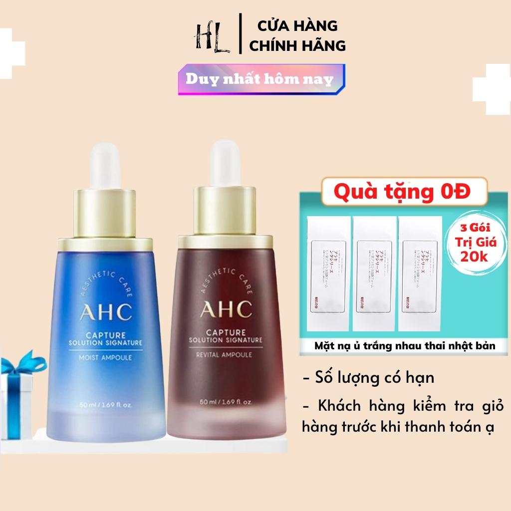 Tinh chất Serum dưỡng ẩm, trắng da và chống lão hóa AHC Capture Solution Max Ampoule - Chính hãng