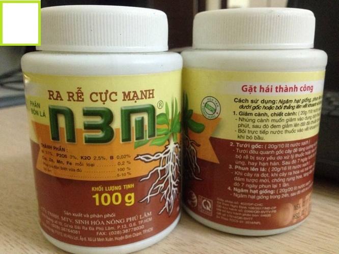 Combo 2 lọ phân bón ra rễ n3m 100gr