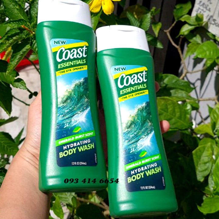 Sữa tắm gội nam coast essentials hydrating body wash 354ml