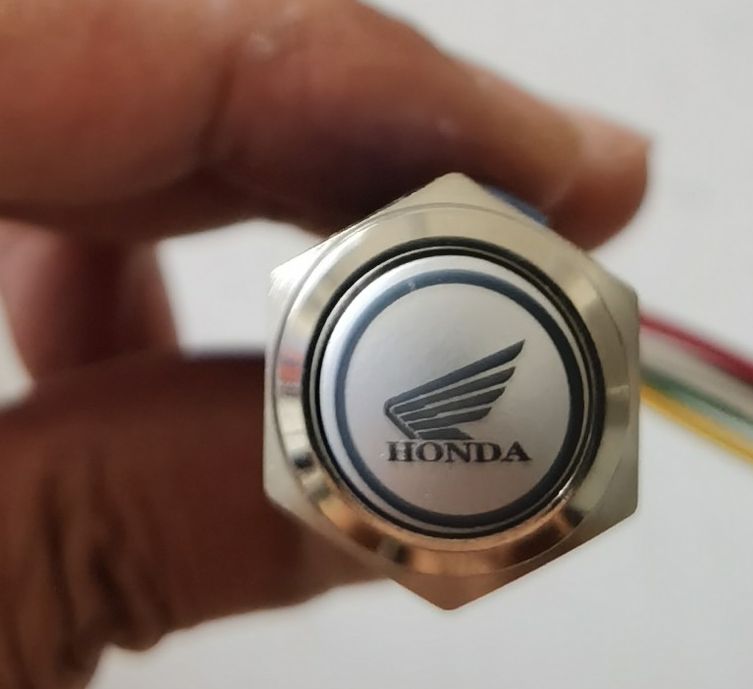 Cong tac xe may Công tắc On off LED cho ô tô, xe máy 16mm HV shop M1 honda ( 1 cái kèm dây )