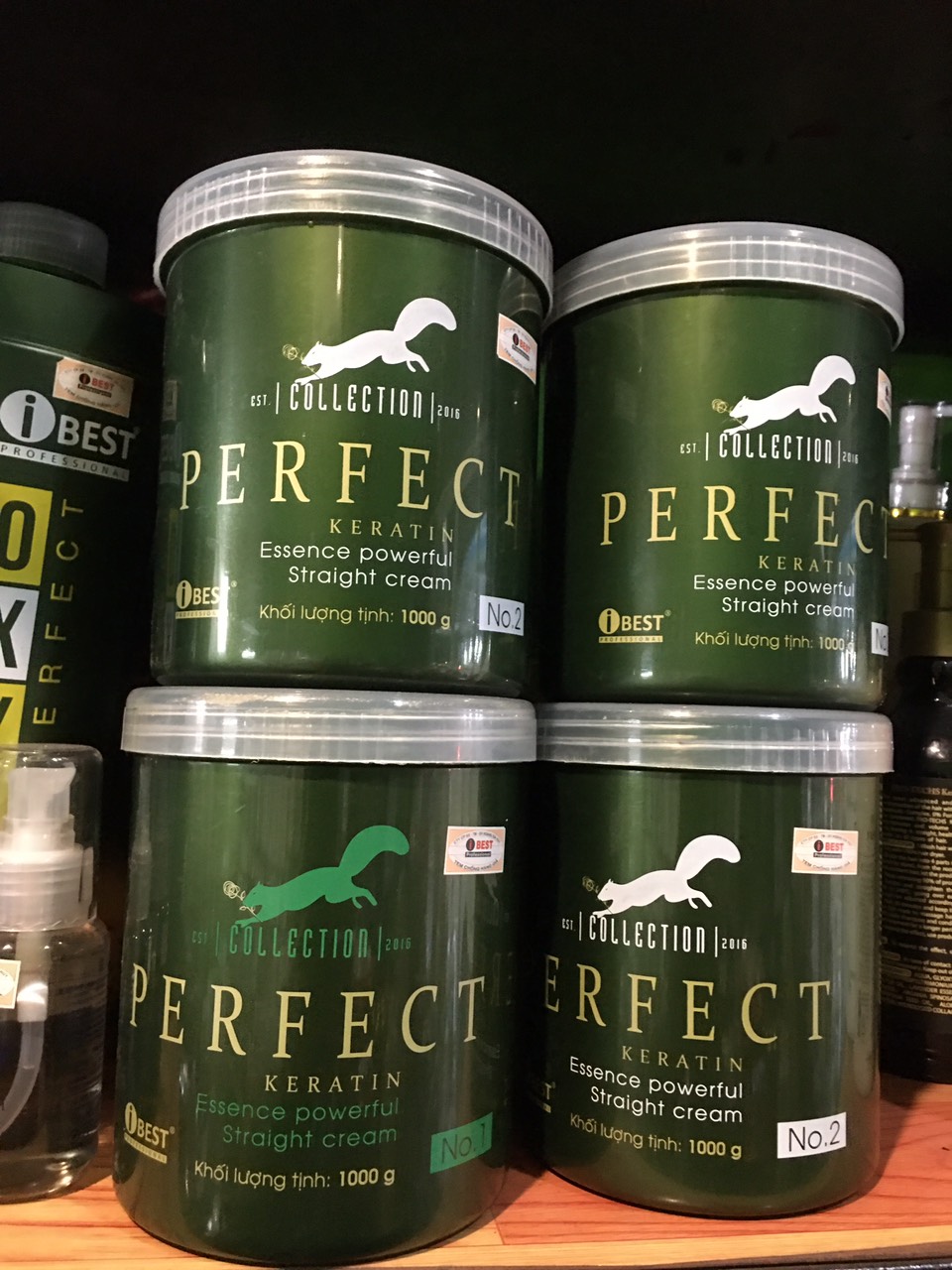 Cặp thuốc duỗi hương thơm Perfect ibest 1000m*2