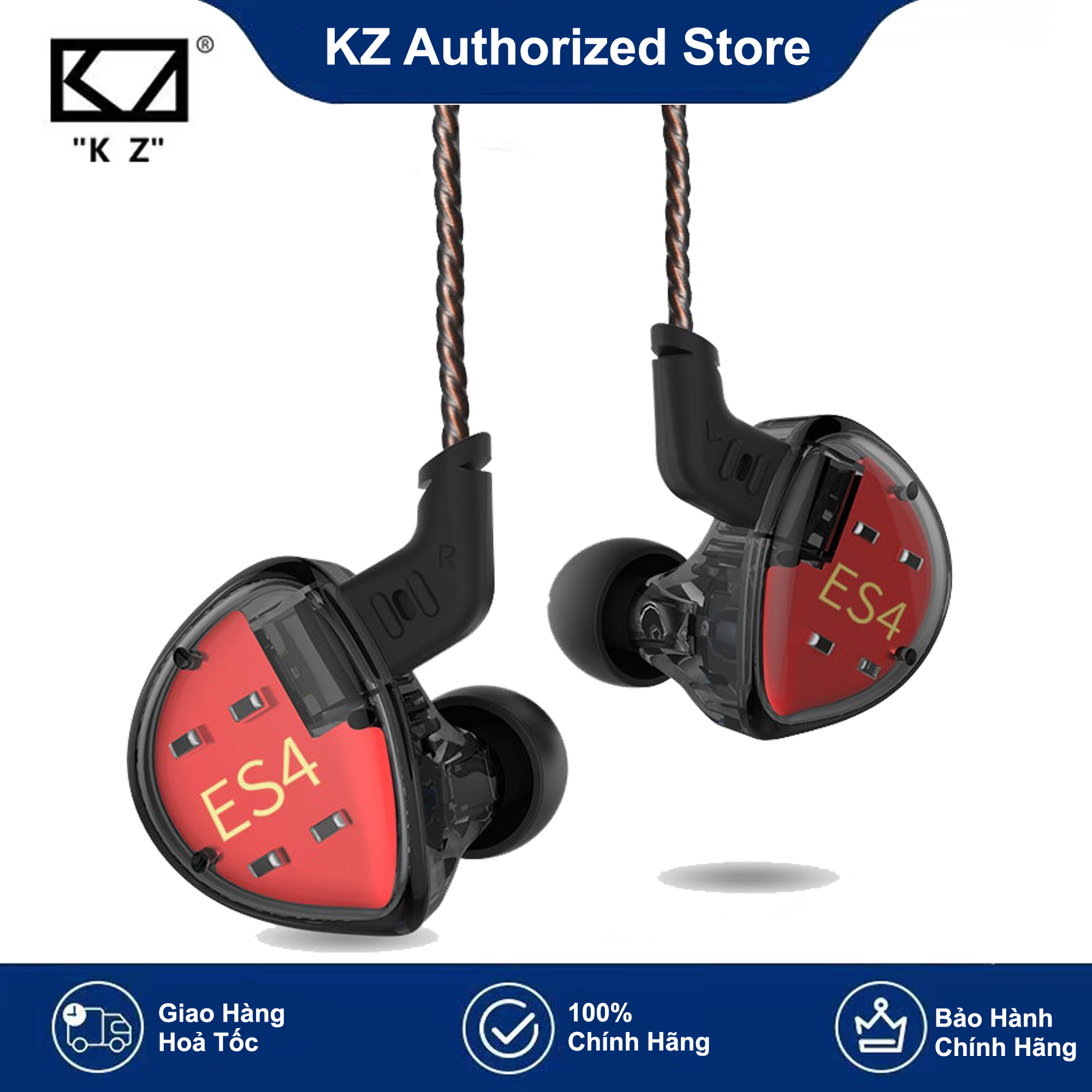 Tai nghe kz es4 - có micro