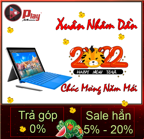 Máy tính bảng Microsoft Surface 3 - hệ điều hành win 10Pro | Phiên bản Ram 4 - 64G/ 128G | Tại Playmobile