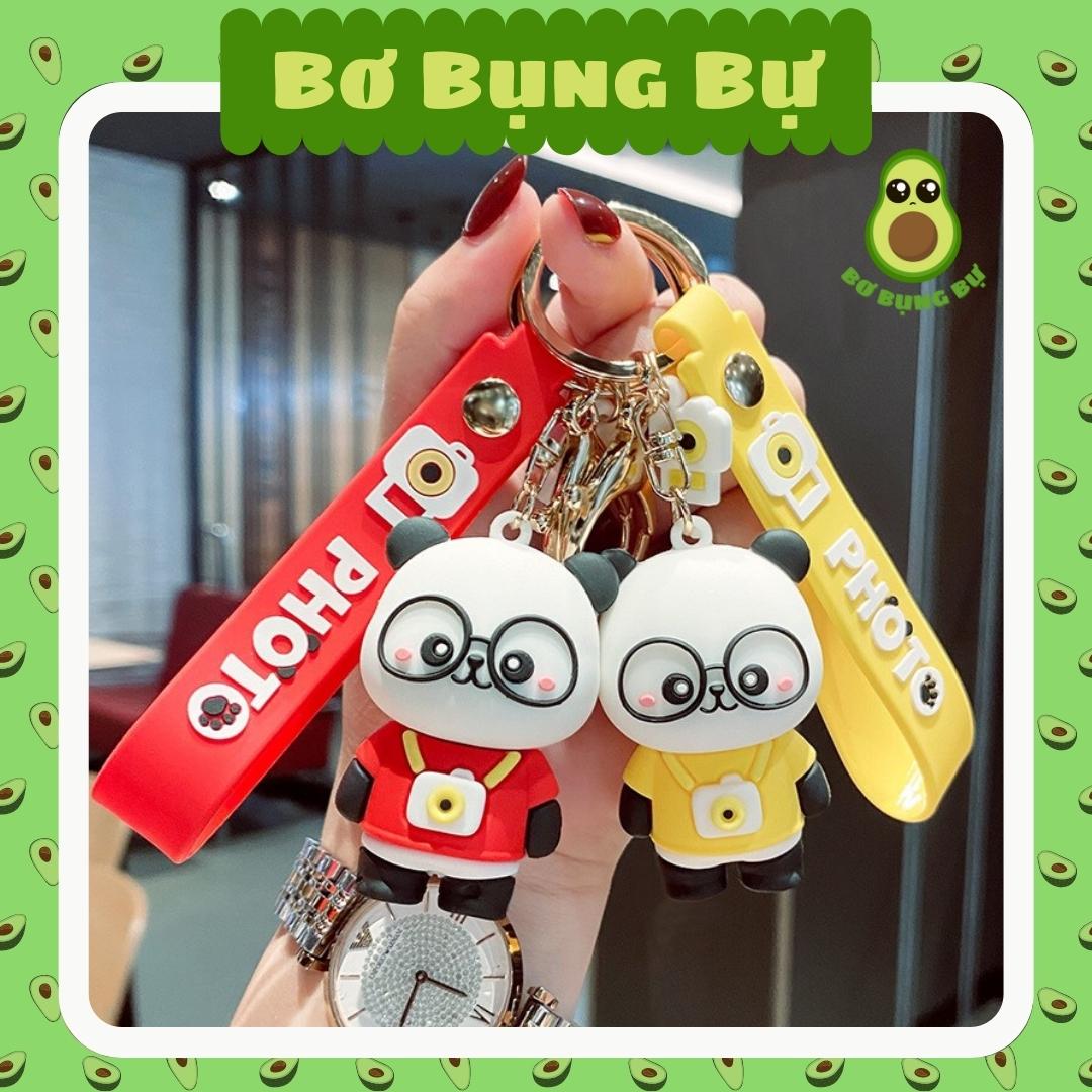 Móc khóa gấu Panda hoạt hình Hàn Quốc dễ thương - Bơ Bụng Bự