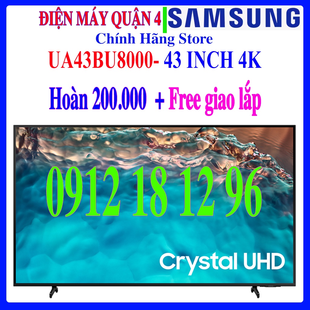 [Samsung 43BU8000] Smart Tivi Samsung 4K 43 inch UA43BU8000