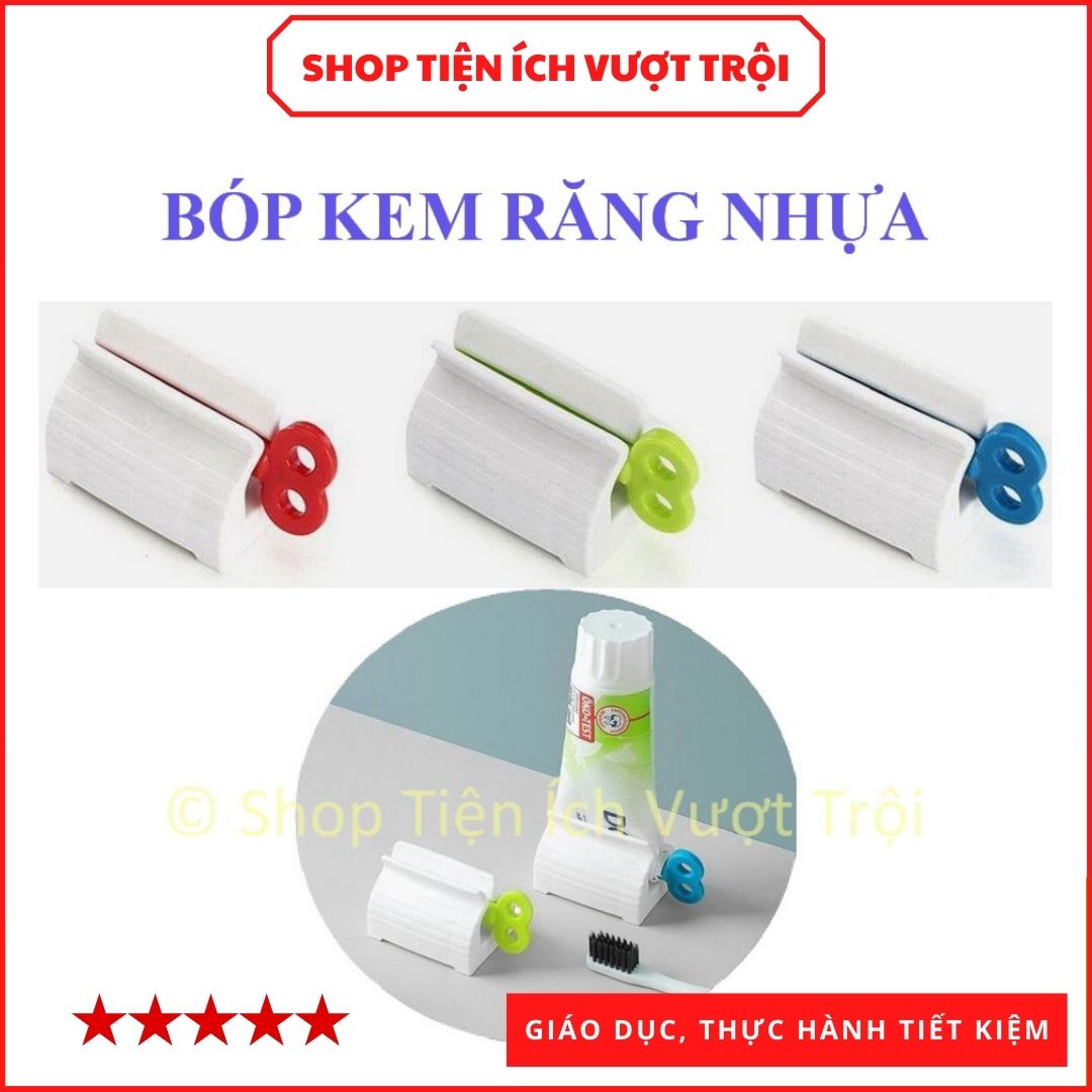 Dụng cụ bóp, lấy kem đánh răng, sữa rửa mặt, kem dưỡng da, … nặn, ép, vắt, lấy các loại kem, gel đựng trong ống nhựa-Shop Tiện Ích Vượt Trội