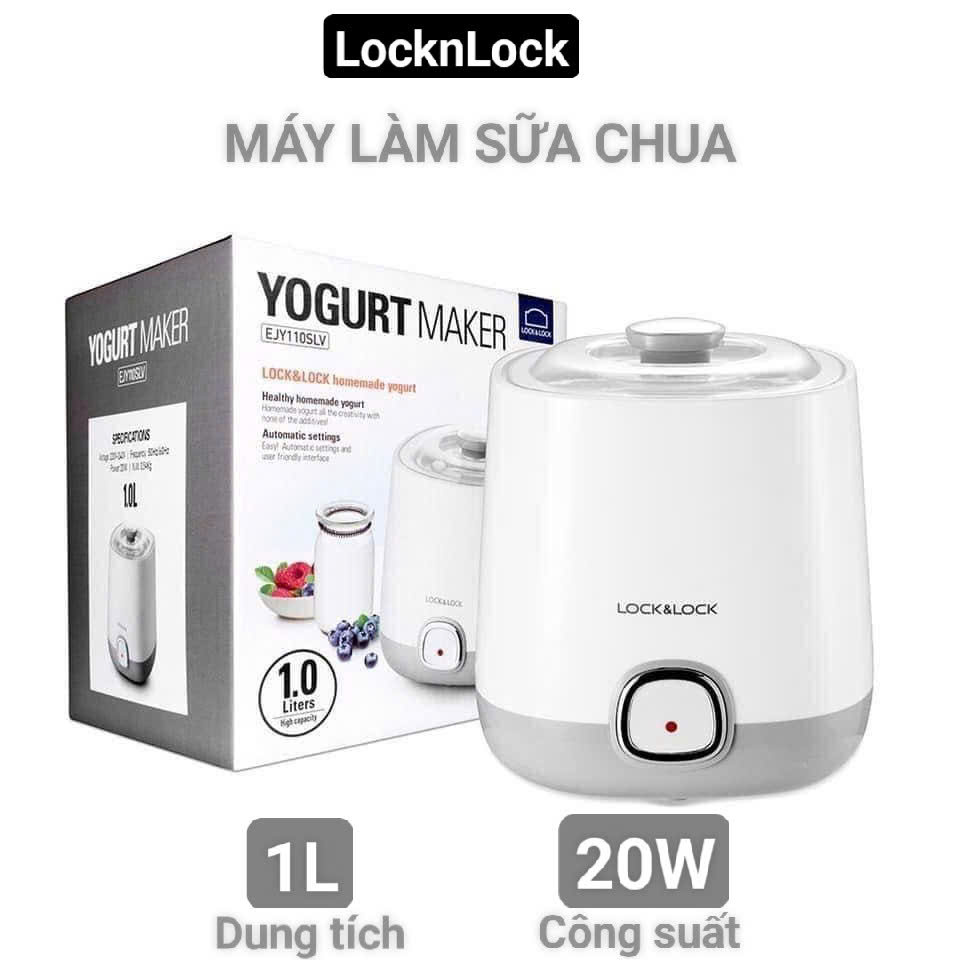 Máy làm sữa chua dung tích 1L công suất 20W – LocknLock EJY110LV – Chính Hãng