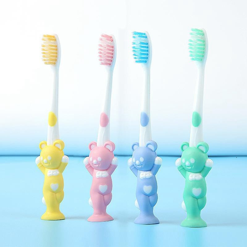 BÁN SỈ 10 SET 4 BÀN CHẢI GẤU XUẤT NHẬT CHO BÉ