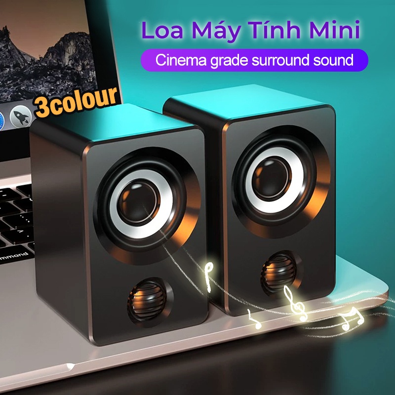 Loa Máy Tính Để Bàn,Loa Vi Tính Mini Nhỏ Gọn Âm Thanh Vượt Trội,Loa Máy Tính Gaming Bass Hay LMT01