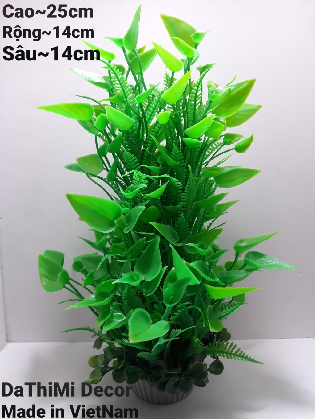Cây cỏ nhựa Size Lớn dùng để trang trí hồ cá, tiểu cảnh, bàn làm việc, bàn học .