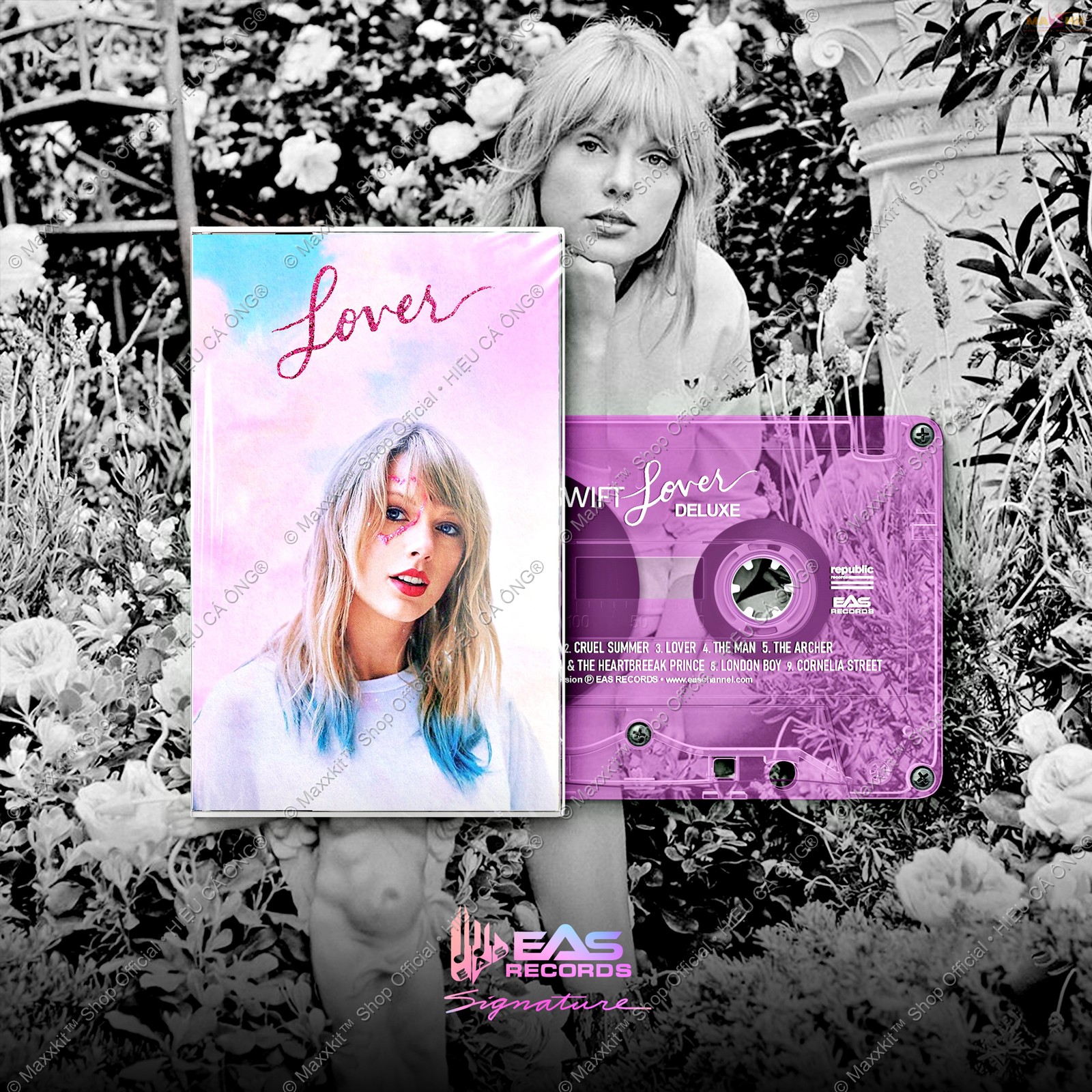 Băng cassette tape taylor swift - lover 2023 - eas records