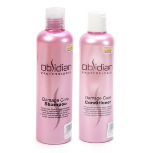 Cặp dầu gội xả tái tạo tóc obsidian damage care 300ml x 2