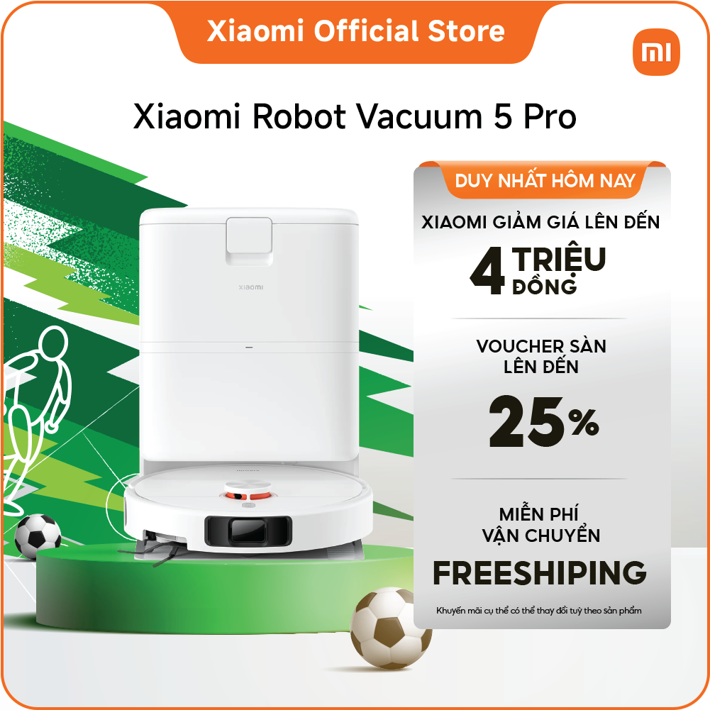 Robot hút bụi lau nhà Xiaomi Vacuum 5 Pro