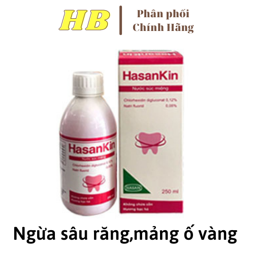 Nước súc miệng ngăn ngừa mảng bám HasanKin 250ml