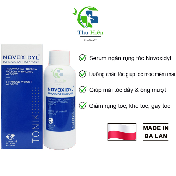 Serum ngăn ngừa rụng tóc Novoxidyl giúp mái tóc dầy,dưỡng chân tóc giúp mọc tóc mềm mại